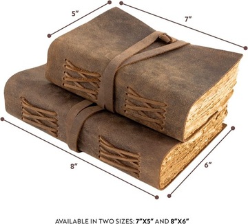 NOTATNIK VINTAGE NOTES SKÓRZANY STYLU RETRO STARY