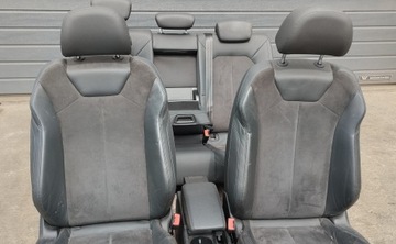 СИДЕНЬЯ С ЭЛЕКТРОПРИВОДОМ SEAT АЛЬКАНТАРА, КОЖАНЫЙ КОМПЛЕКТ AUDI Q3 83A