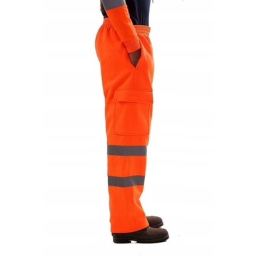 Spodnie robocze BHP ostrzegawcze odblaskowe Hi-Vis