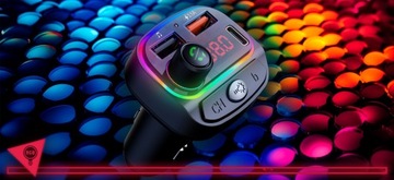 FM-ПЕРЕДАТЧИК БЫСТРОЕ ЗАРЯДНОЕ УСТРОЙСТВО BLUETOOTH АУДИО MP3 BT 2X USB RGB