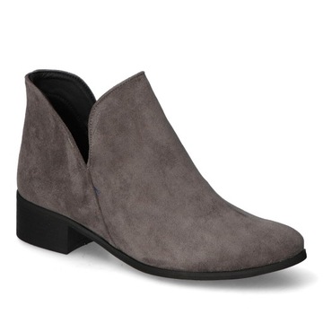 Botki Kamex-but 323 Szare zamsz 40