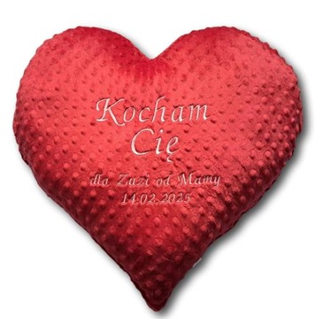 Serce XXL PREZENT upominek dla córki syna dziecka TWÓJ TEKST DEDYKACJA