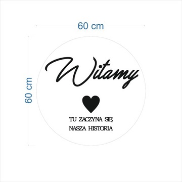 Tablica powitalna wesele dekoracja TAB-3ZS