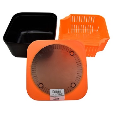 Книга Contacter 1.875L для замачивания гранул с ситом - 17x17x9 CM Фидер