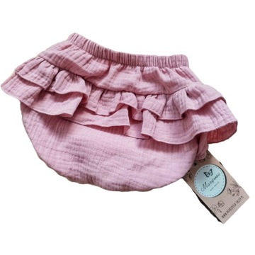 LATO Bloomersy Majtki Muślinowe na pampers różowe