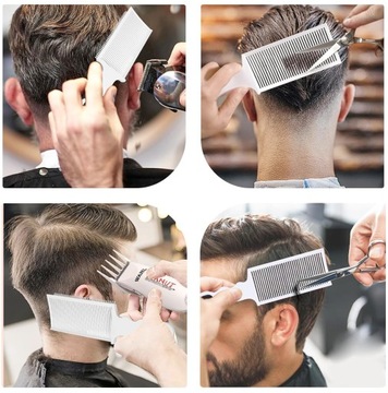 Профессиональная МУЖСКАЯ ПАРИКМАХЕРСКАЯ РАСЧЕСКА ДЛЯ СТРИЖКИ И ТУШЕНИЯ ВОЛОС