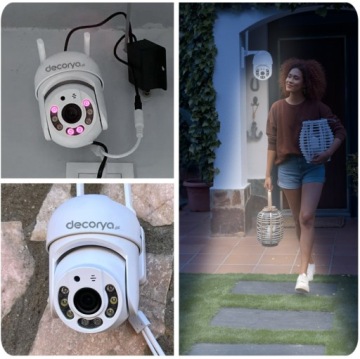 ВРАЩАЮЩАЯСЯ УМНАЯ НАРУЖНАЯ КАМЕРА IP 360 PRO WIFI LED НОЧНОЕ ВИДЕНИЕ ПРИЛОЖЕНИЕ