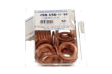 PODKŁADKI MIEDZIANE 14X20X1,5MM 50SZT. 259.150-U-50 FISCHER