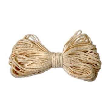 Knot bawełniany do świec do świec surowy 3x9- 20m