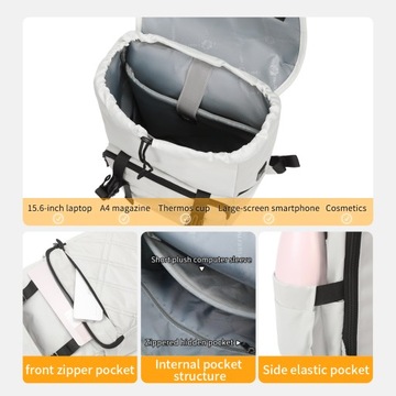 Женский городской рюкзак с USB-портом T-B9381 15,6