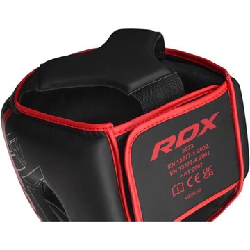 Kask bokserski Sparingowy RDX F6MR Profesjonalny Kask Sparingowy Black&Red