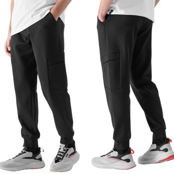 SPODNIE MĘSKIE 4F DRESOWE SPORTOWE JOGGERY DRESY NA CO DZIEŃ