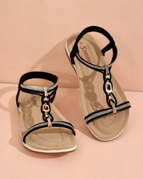 ЧЕРНЫЕ ЖЕНСКИЕ САНДАЛИИ WOLOS 40