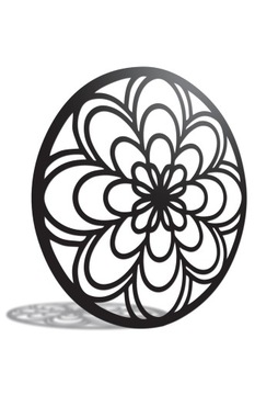 MANDALA OZDOBA MOTYW KWIATU DEKORACJA 36x36 CM