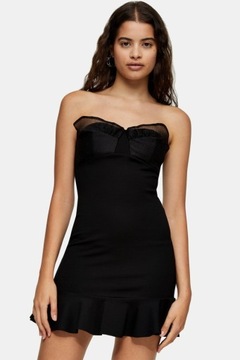 TOPSHOP SUKIENKA TUBA MAŁA CZARNA S/M