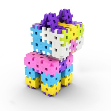 KLOCKI WAFLE KONSTRUKCYJNE MELI BASIC PINK 300 EL.