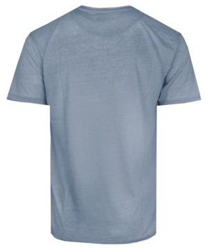Lekki Męski T-Shirt w Stylu Vintage - Brave Soul - Brudny Niebieski - XL