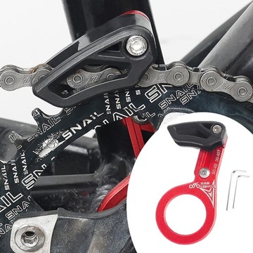 Bike Single Chain Guide Speed Drive Guard Direct Mount Chain Guide Axis red