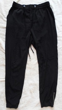 49 BERSHKA spodnie czarne baggy alladynki M