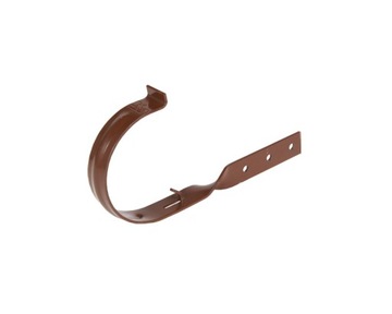hak uchwyt 125mm skręcony METALOWY rynny Kaczmarek BRĄZ