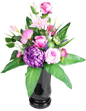 Головной убор + букет вереска/хризантем