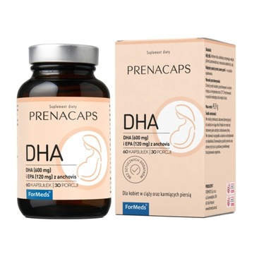 ForMeds PRENACAPS DHA kwasy OMEGA 3 60 kapsułek