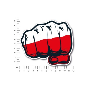 Наклейка FIST Польша 12x10,5 см