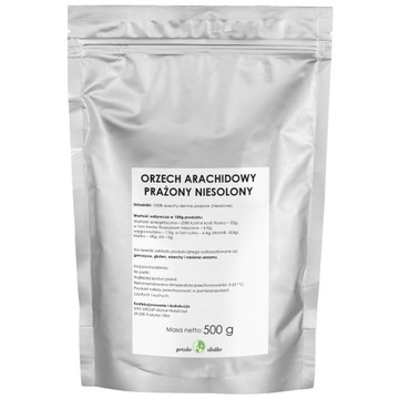 ORZECHY ZIEMNE połówki orzechy arachidowe 0,5kg