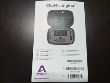 Apogee CLIPMIC DIGITAL II — петличный USB-микрофон