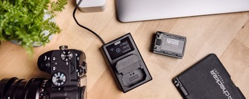 Ładowarka Dwukanałowa Newell FDL-USB-C Do Akumulatorów Sony NP-BX1 + Kabel