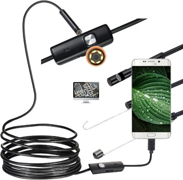 ENDOSKOP KAMERA INSPEKCYJNA ANDROID PC USB 5M LED