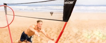 ПОЛНЫЙ ПОРТАТИВНЫЙ набор для БАДМИНТОНА в чемодане.