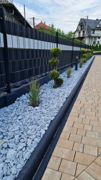 OTOCZAK KAMIEŃ SILVER DO OGRODU SZARY 4-8cm 20kg DEKORACYJNY NATURALNY