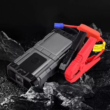 3 W 1 POWERBANK ROZRUSZNIK SAMOCHODOWY BOOSTER JUMP STARTER 6000 MAH Z LATARKĄ