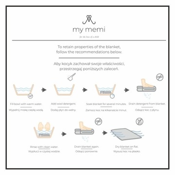 Одеяло My Memi Braid из 100% шерсти мериноса теплого бежевого цвета - премиум коллекция