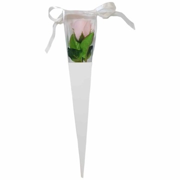 Ароматная мыльная роза в розовом конусе ПОДАРОК ​​к концу учебного года.