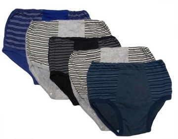 5-PAK MAJTKI LUŹNE MĘSKIE SLIPY BAWEŁNIANE 100% XL