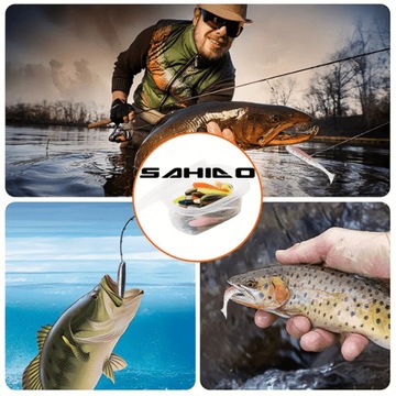 НАБОР СПИНИНГОВЫХ ПРИМЕН 7 СМ SAHIDO RIP ACTION OSMO НАБОР 30 ШТ. СУДАК