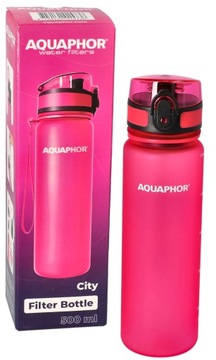 Butelka bidon filtrująca Aquaphor 0,5L City różowa