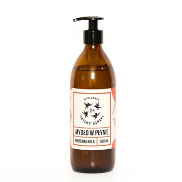Mydlarnia Cztery Szpaki, mydło w płynie korzenna kola, 500 ml