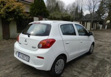 Mitsubishi Space Star Hatchback 5d 1.0 71KM 2016 Mitsubishi Space Star maly tani niezawodny SERWISOWANY Benzyna 71KM, zdjęcie 1