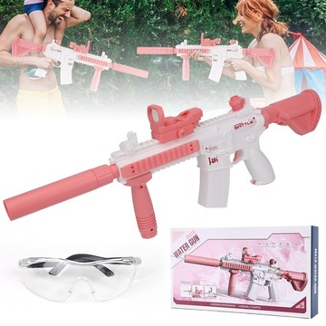 PISTOLET WODNY ELEKTRYCZNY M416 DO GRY NA POWIETRZU JEDNOPRZYCISKOWY