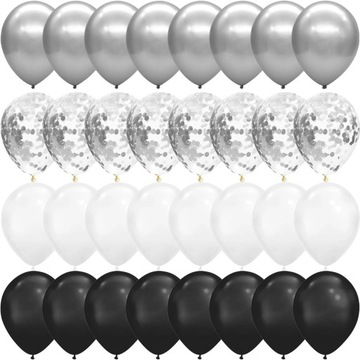 40 шт./компл. 12 дюймов, микс, синий, розовое золото, конфетти, латекс