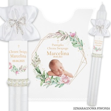 СВЕЧА и крестильный халат на Крещение с ФОТО названием Крещение Сувенир