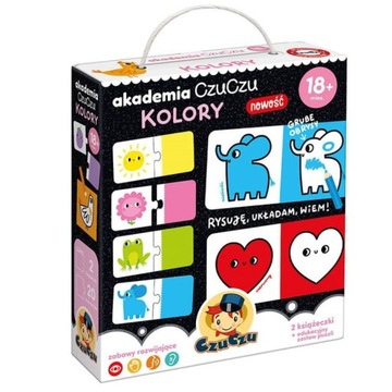 CZUCZU Akademia KOLORY 18m+ puzzle dwuelementowe