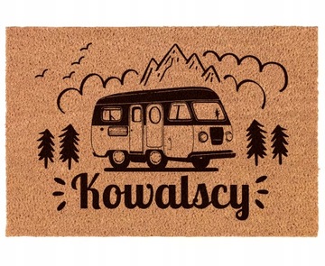 Wycieraczka Camping Caravaning Kamper samochód TWÓJ NAPIS prezent