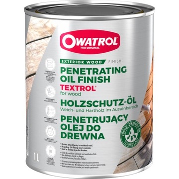 TEXTROL olej do drewna zabezpieczający 1L Śred dąb