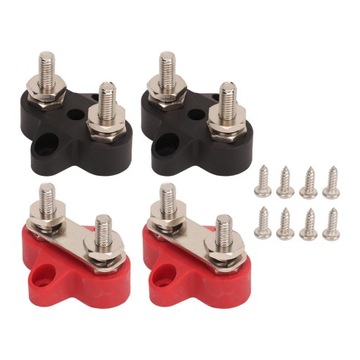 4 szt. Moc baterii Stud M6 podwójny terminal dystrybucyjny złącze słupkowe