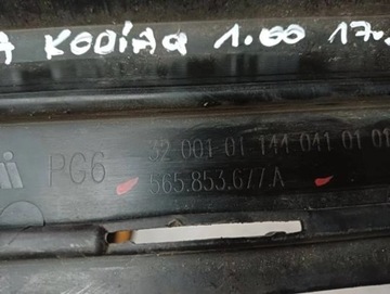 M15 SKODA KODIAK MŘÍŽKA STŘEDNÍ  NÁRAZNÍKU PŘEDNÍ