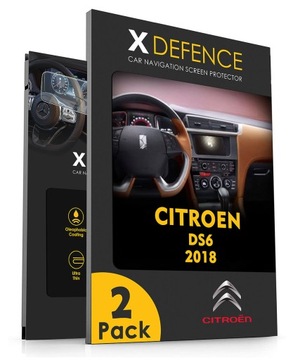 2w1 SZKŁO OCHRONNE NA NAWIGACJĘ EKRAN DO CITROEN DS6 2018